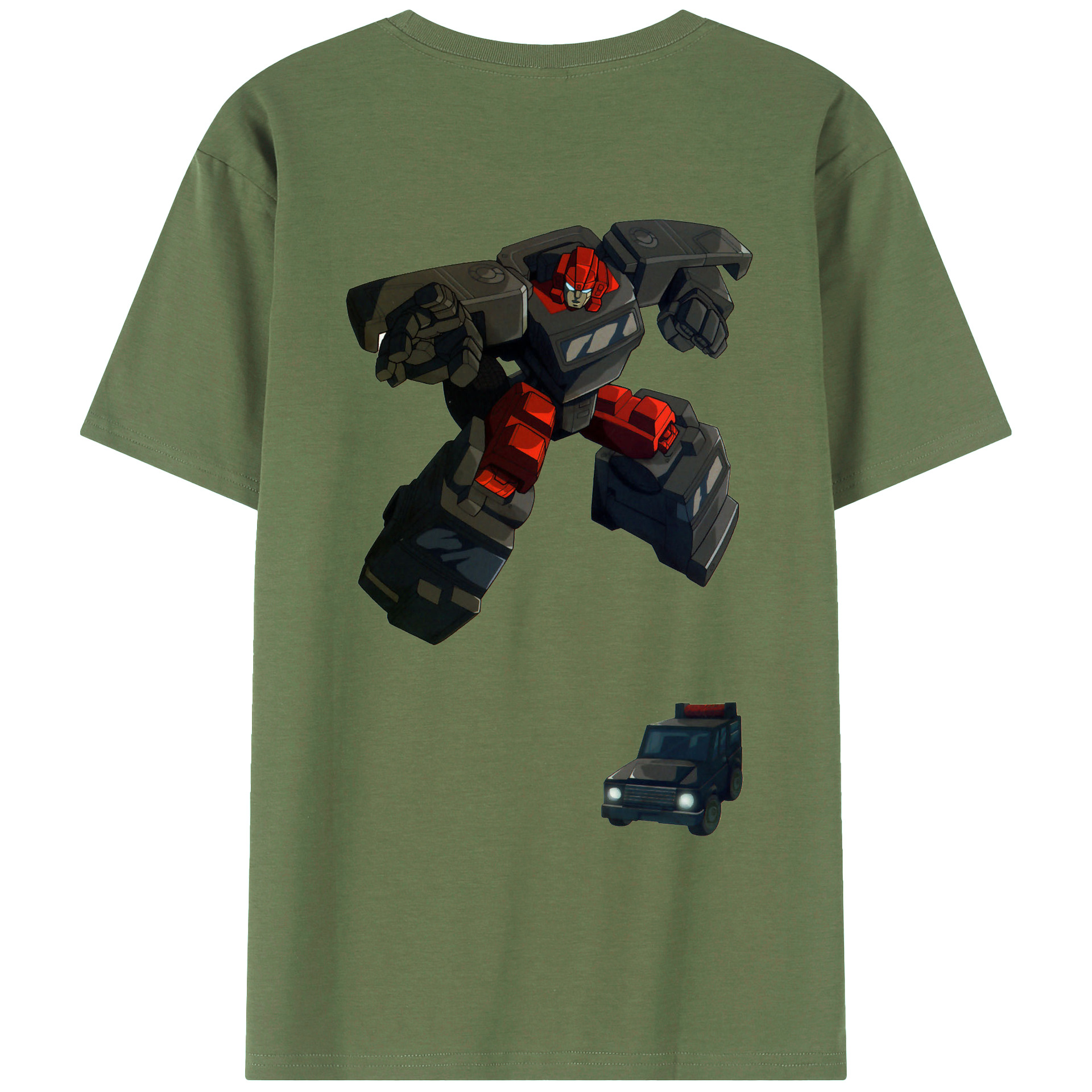 （画像用）  綿100％ メンズ半袖Tシャツ（バックプリント） 通気性